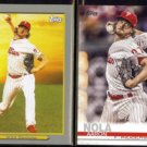 AARON NOLA 2020 Topps Turkey Red #TR-70 + 2019 Topps #163.  PHILLIES