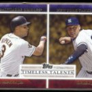 DEREK JETER / CAL RIPKEN 2012 Topps Timeless Talents Insert #TT-25.  YANKEES