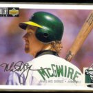MARK McGWIRE 1994 Upper Deck CC Silver Signature Insert #525.  A's