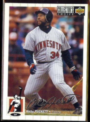 KIRBY PUCKETT 1994 Upper Deck CC Silver Signature Insert #425.  TWINS