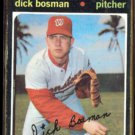 DICK BOSMAN 1971 Topps #60.  SENATORS