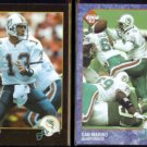 DAN MARINO 1992 Edge #90 + 1993 Edge #113.  DOLPHINS