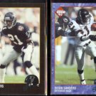 DEION SANDERS 1992 Edge #6 + 1993 Edge #6.  FALCONS