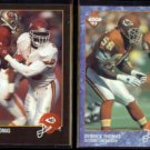 DERRICK THOMAS 1992 Edge #71 + 1993 Edge #101.  CHIEFS
