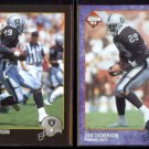 ERIC DICKERSON 1992 Edge #249 + 1993 Edge #189.  RAIDERS