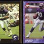 CRIS CARTER 1992 Edge #100 + 1993 Edge #125.  VIKINGS