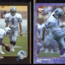 JASON HANSON 1992 Edge #199 + 1993 Edge #67.  LIONS