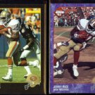 JERRY RICE 1992 Edge #156 + 1993 Edge #223.  49ers