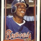 DEION SANDERS 1992 Topps #645.  BRAVES