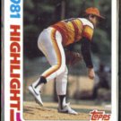 NOLAN RYAN 1982 Topps Highlight #5.  ASTROS