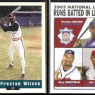 PRESTON WILSON 1992 Classic Draft #117 + 2004 Topps #346.  BAMBERG / ROCKIES