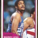 MAURICE LUCAS 1981 Topps #79.  NETS