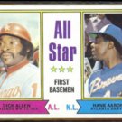 HANK AARON 1974 Topps All Star w/ Allen #332.  BRAVES