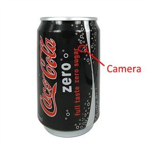 Built-in 4GB 1.3MP Pinhole Spy Camera in Coca-Cola Can Style