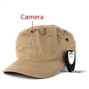USB Rechargeable 1.3MP Pinhole Spy Camera with 4GB Built-in Memory in Hat Style