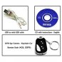 Mini USB Rechargeable Pinhole Spy AV Camera Disguised as Car Remote Keychain