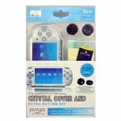 PSP Slim Crystal Cover Case and Extral Button Kit