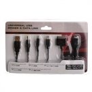 5 in 1 Power and Data Cable for PSP/iPod/GBA/NDS/HTC (Black)