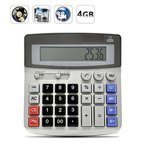 USB Rechargeable Pinhole Spy Camera Disguised as Working Calculator