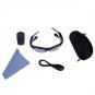 Rechargeable 4GB 1.3MP Pinhole Spy Camera Sunglass MP3 Player with Bluetooth headset