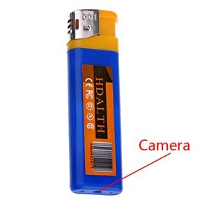 USB Rechargeable Pinhole Spy Camera Disguised as Lighter