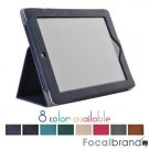 Dark blue magnetic Leather Case with Stand for iPad 2