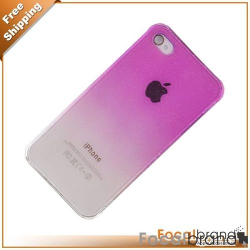Rosy Clear Crystal Hard Case for Apple iPhone 4G
