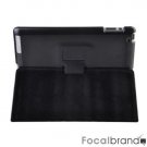 wake/sleep Smart Leather Case Cover for Ipad2 Black