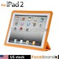Orange Smart Cover Leather Magnetic Full Case For IPad2