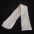 White Fashion Crochet Scarf