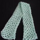 Soft Green Fashion Crochet Scarf