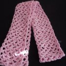 Soft Pink Fashion Crochet Scarf