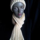 Cream Aruba Sea Scarf and Hat