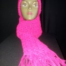 Shocking Pink Tweedle Dee Scarf and Hat