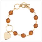Amber Heart Bracelet