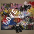 canvas abstract pop art urban color graffiti painting