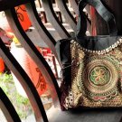 Shoulder bag of embroider Thicken canva