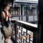Shoulder bag of embroider Thicken canva