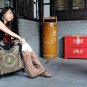 Shoulder bag of embroider Thicken canva