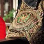 Shoulder bag of embroider Thicken canva