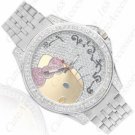 W3-88001Hello Kitty Trendy Steel Rhinestone Wristwatch