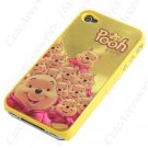 MHC-44788 Winnie the Pooh Case+ Screen Protector+ Cloth for iPhone 4