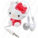 TDMHS28533 Hello Kitty 3.5mm Retractable Cable Headphone- Red