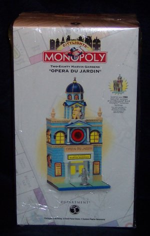 DEPT 56 MONOPOLY OPERA DU JARDIN UNUSED UNSEALED MIB