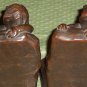 Armor Bronze "The Intruder" Bookends, S. Morani 1915