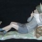 Large Lladro Figurine - Boy with Bird on His Foot