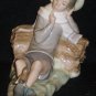 Large Lladro Figurine - Boy with Bird on His Foot