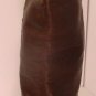 BROWN LEATHER WEDGE