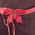 WOMEN LEATHER BUTTERFLY BELT
