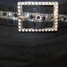 WOMEN RHINESTONE & SEQUINS BELT